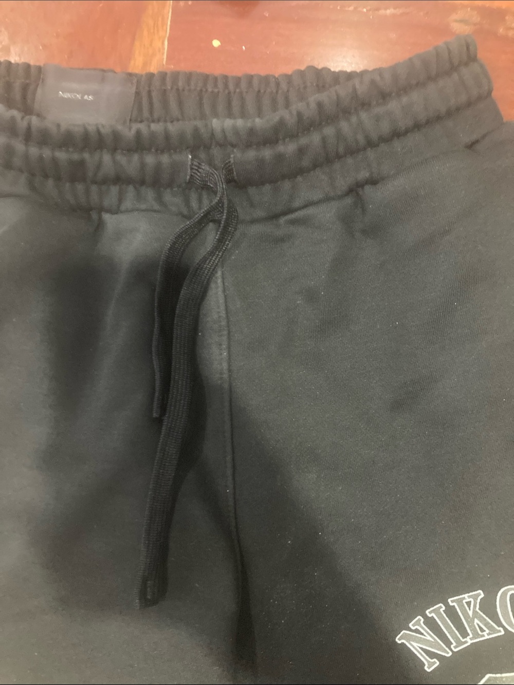 Black Logo Sweat Shorts -